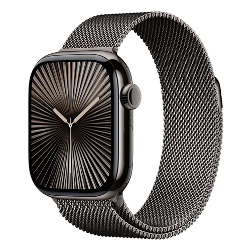 Apple Watch Series 10, 42 мм корпус из титана цвета «Slate», ремешок Milanese Loop цвета «Slate»