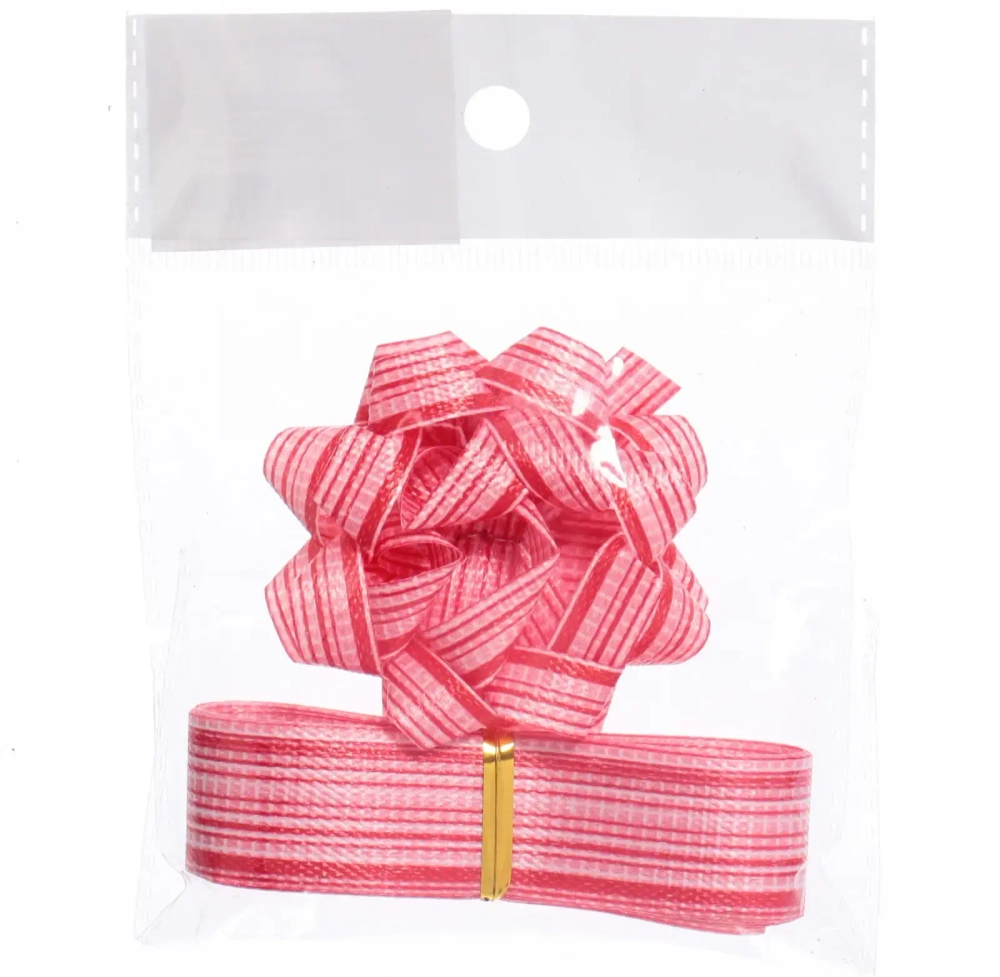 Набор для декорирования «Стиль» бант 6см, лента 2см (3м), Красный