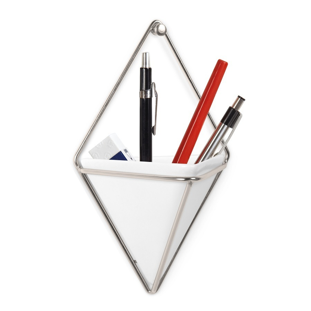 Декор для стен Trigg, малый, белый/никель