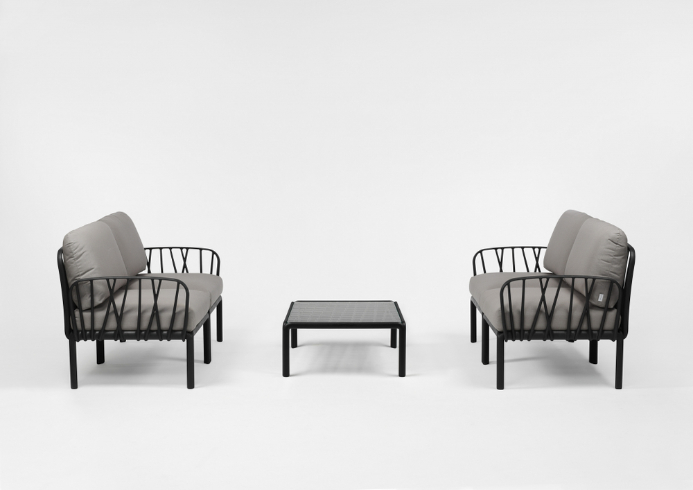 Столик пластиковый кофейный Nardi Komodo Tavolino, антрацит