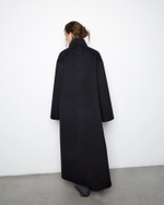 Пальто двухстороннее из шерсти Берберри серый/черный