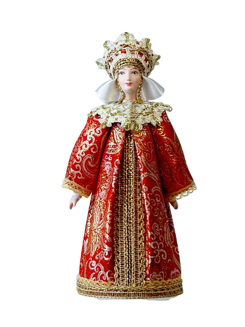 Кукла фарфоровая Царица в праздничном одеянии
