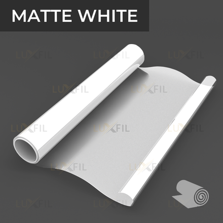 Пленка для окон декоративная MATTE WHITE LUXFIL, рулон (размер 0.91x30м.)