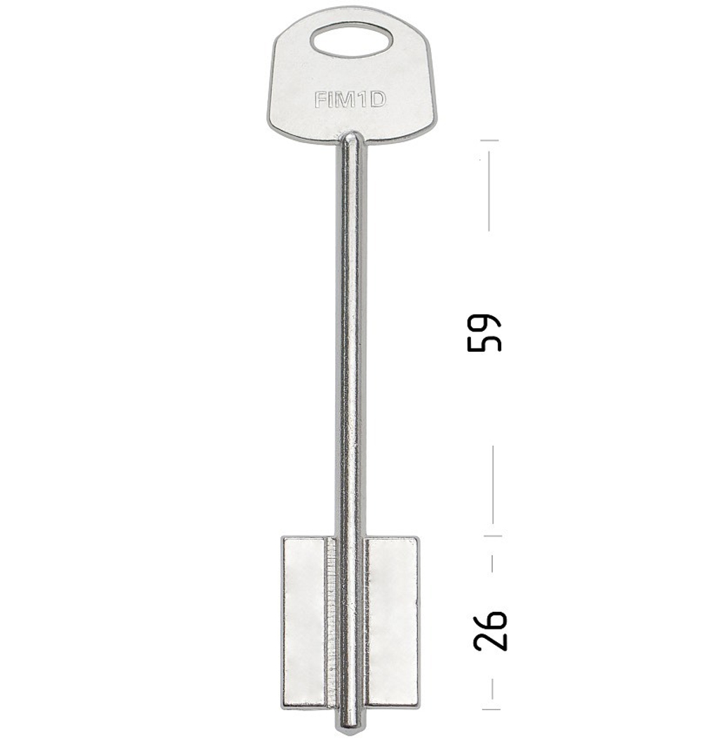 Заготовка сувальдного ключа 10665 FIM1D