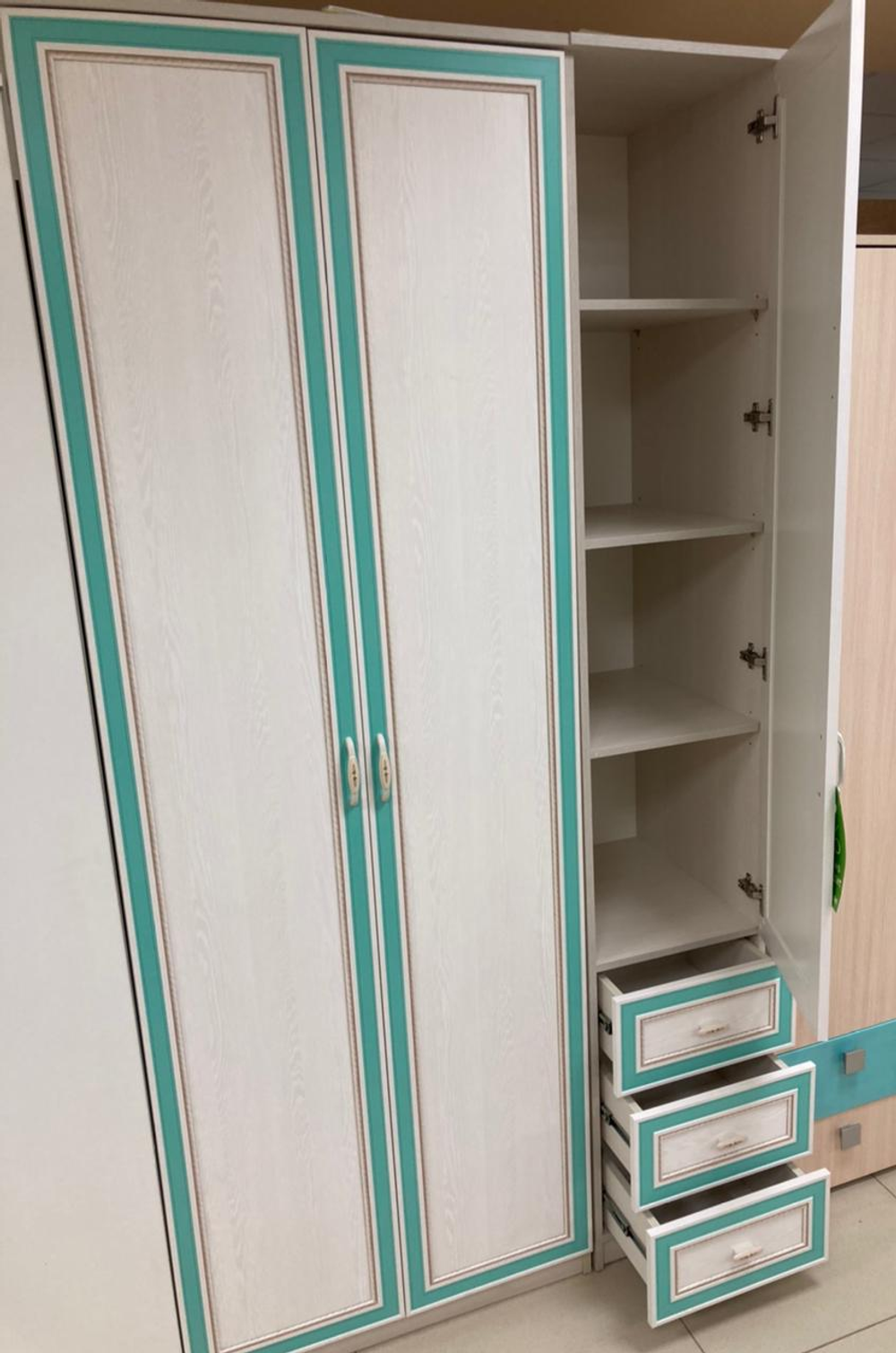 Пенала Миндал 06.25-03 аруша венге/кожа мята