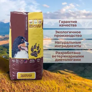 Сухой корм Дилли для взрослых собак "Рагу из курицы с рисом"