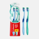 Зубная щетка Colgate 360 суперчистота средней жесткости 1+1 в ассортименте