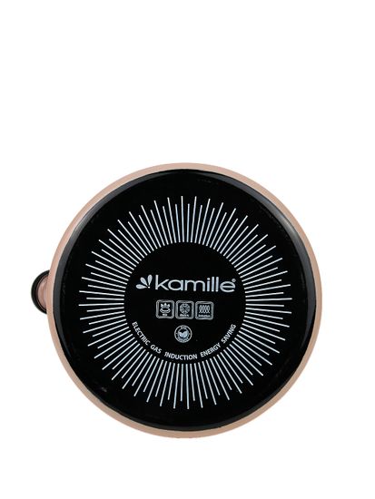 Чайник 2,5 л. эмалированный со свистком Kamille KM 1040B с черной бакелитовой ручкой