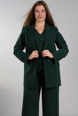 Жакет женский 4135АП, Изумрудный #489Из044135АП