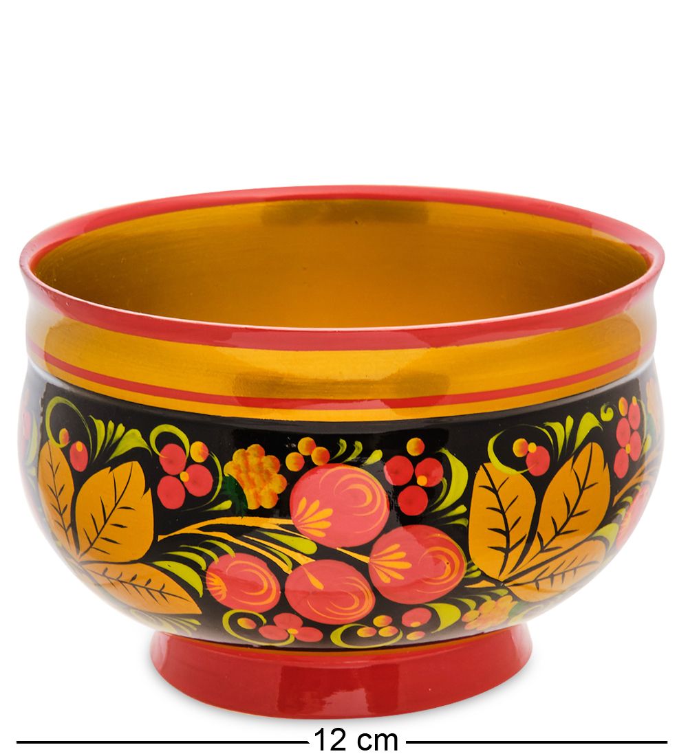 Народные промыслы ХЛ-103 Сахарница 80*120 б/крышки (Хохлома)