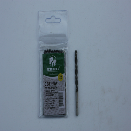 Сверло по металлу  4,5мм РЕЗОЛЮКС (10шт/уп) арт.R-26-145