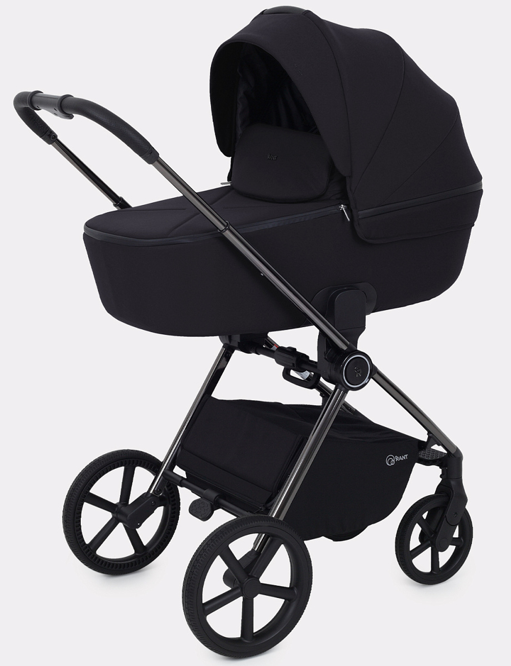 Детская коляска Rant Teo Black Chrome 3 в 1 Black
