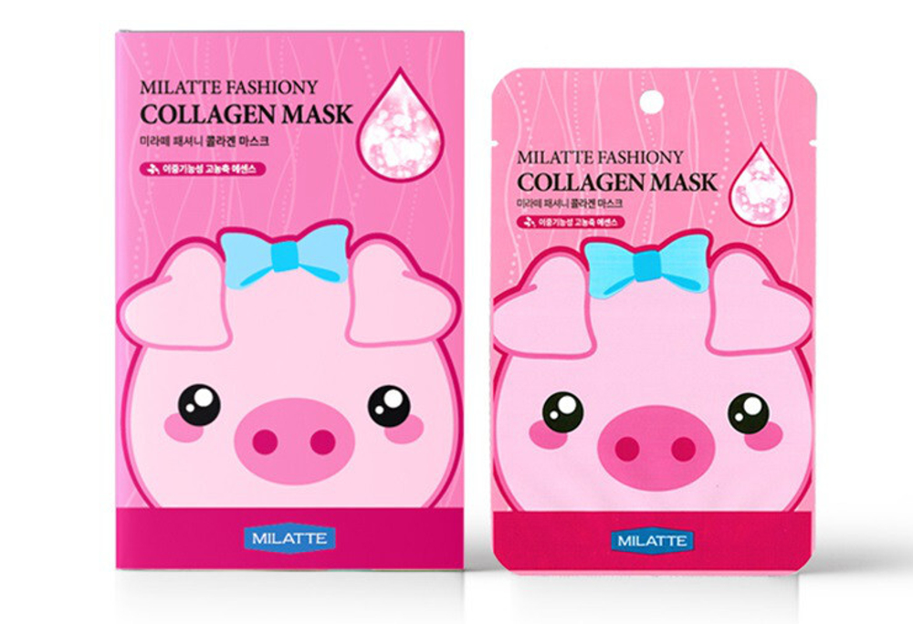 Маска на тканевой основе для лица с коллагеном MILATTE FASHIONY COLLAGEN MASK SHEET (Renewal) 21гр