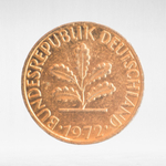 Germany, 1 Pfennig, 1972, (Hamburg Mint - "J"), VF