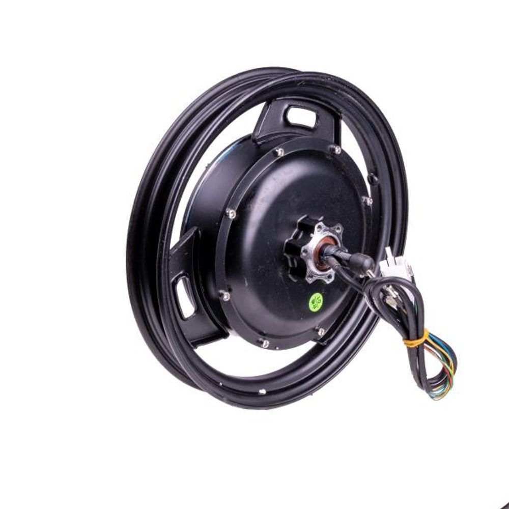 Колесо с мотором 14" в сборе для электровелосипеда 2X-240W (заднее)