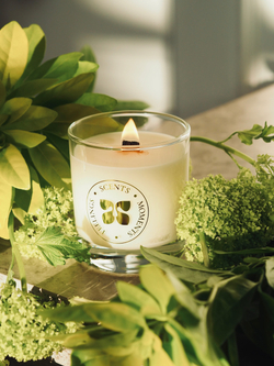 Свеча в стеклянном стакане 320 мл, «Лемонграссовый туман»
