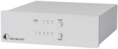 Цифро-аналоговый преобразователь Pro-Ject DAC Box S2+, серебро