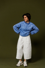 Штаны в корейском стиле из джинсы Айвори