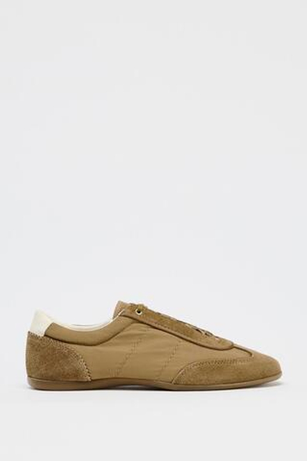 ZARA КРОССОВКИ SOFT, КОРИЧНЕВЫЙ