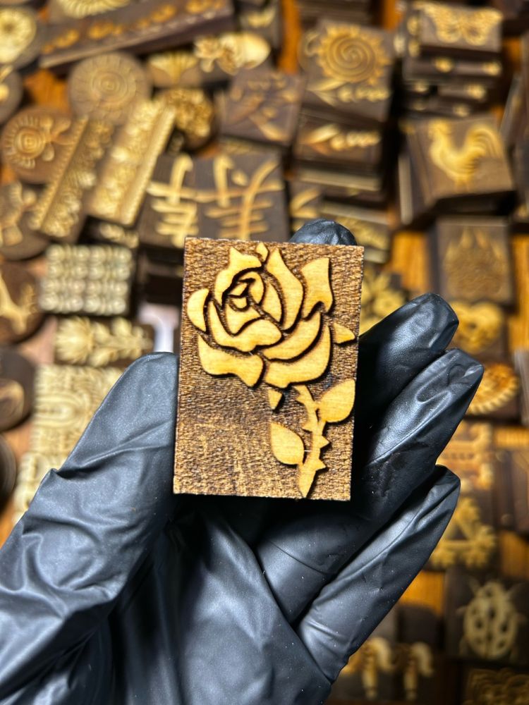 Деревянный штамп 114 (5x3,5 см) (Уценка!)