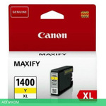 Картридж Canon PGI-1400XLY желтый (9204B001)