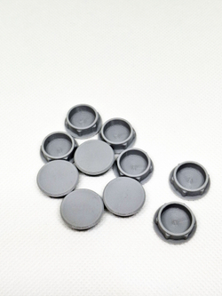 Заглушка пластиковая для отверстий D 15 мм - 50 шт. (Черный)