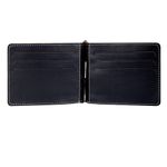 Зажим для купюр FABULA "Kansas", натуральная кожа, отстрочка, тиснение, 105х86 мм, черный, Z.6.TX