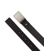 Кожаный ремень ADJ BEVELED PLAQUE 35MM Calvin Klein - черный(K50K510950)