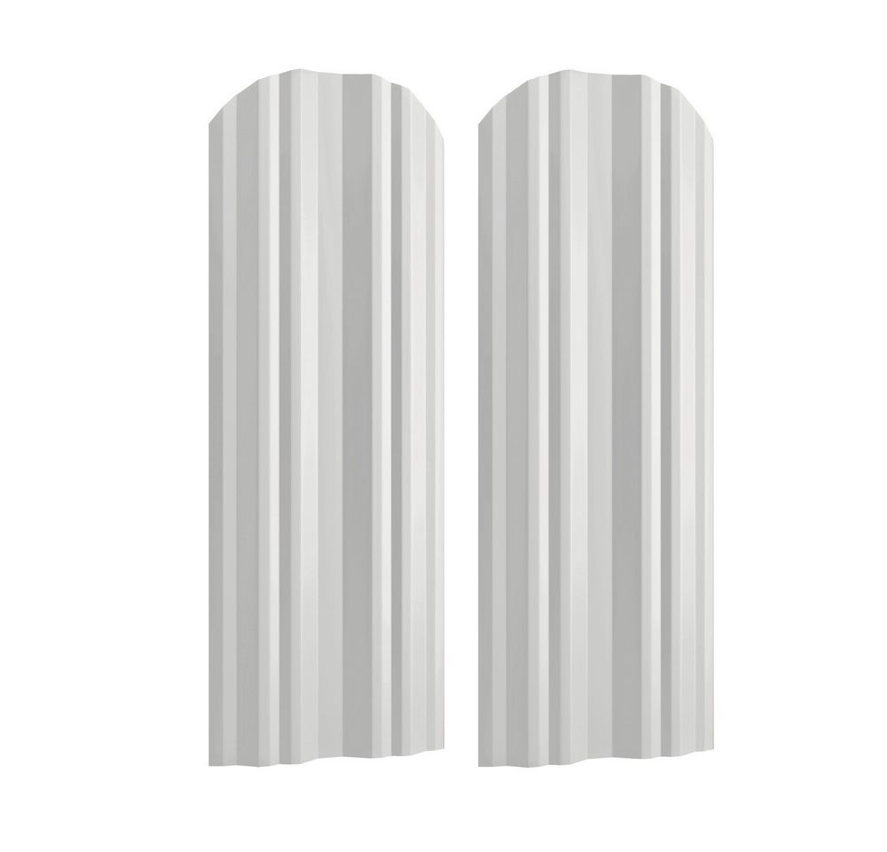 Штакетник круглый завальц. 114х1500 RAL 9003 белый