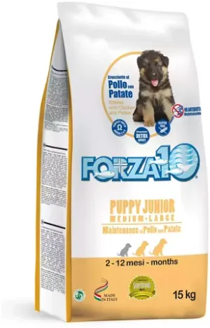 Forza 10 Корм для щенков средних и крупных пород Maintenance Puppy Junior M/L с курицей и картофелем