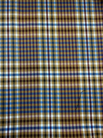 Ткань плательная в клетку (Италия) шерсть/вискоза/поламид ш-145см цена за 1 м