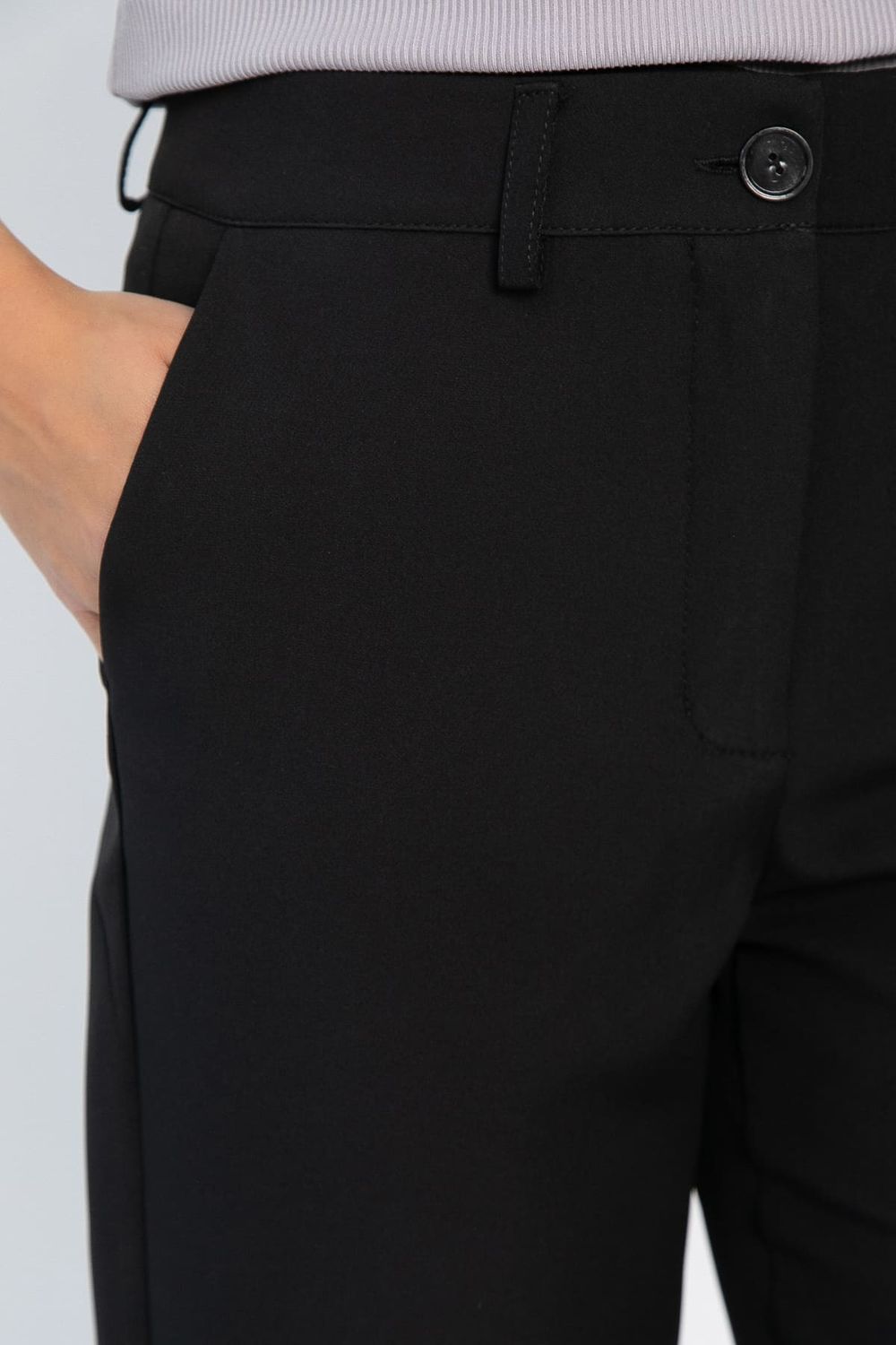 Брюки укороченные Энни (черные) Б14284-10М LT Collection