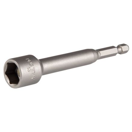 Цена на KING TONY (7611013M) Головка для шуруповерта шестигранная 1/4", 13 мм, L = 100 мм, магнитная