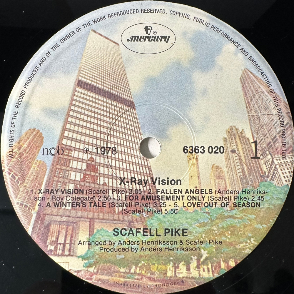 Scafell Pike ‎– X-Ray Vision (Швеция 1978г.)