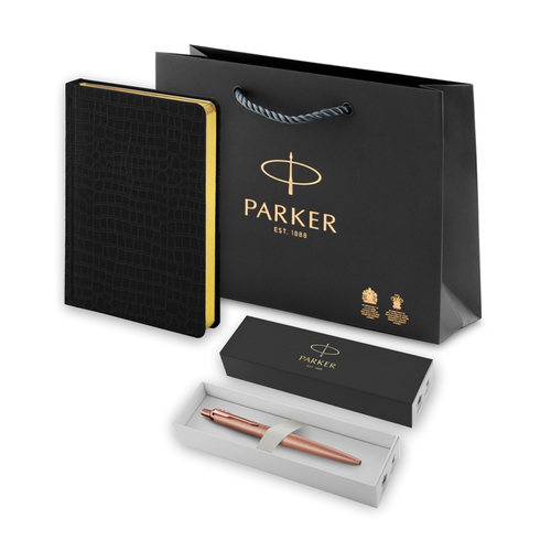 Подарочный набор: Шариковая ручка Parker Jotter XL + ежедневник, серый