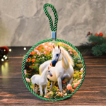 Подставка под горячее керамика-пробка 12см Символ года 2026 №20