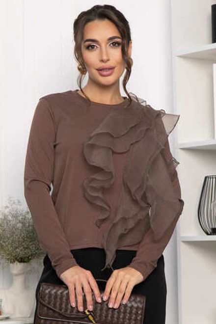 Блуза Риана (коричневая) Б14223-5М LT Collection