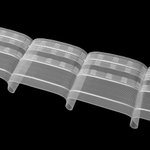 Шторная лента Oz-Is арт. 4343 MP, коэф сборки 1:1,65, цвет прозрачный (ширина 100 mm)
