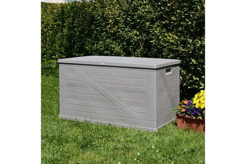 Сундук TOOMAX Wood Line, 420 л Светло-серый