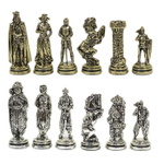 Шахматный набор с металлическими фигурами "Средневековье" 275*275мм. MN-206-2RE