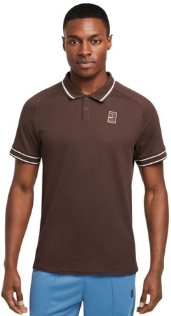 Мужское теннисное поло Nike Court Heritage Tennis - Коричневый