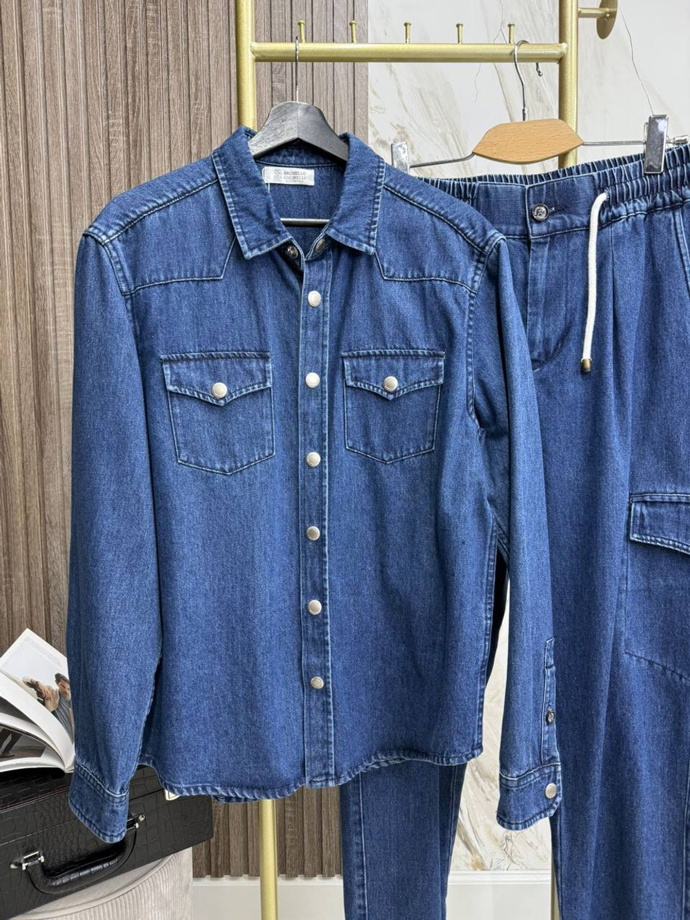 Джинсовый костюм Brunello Cucinelli