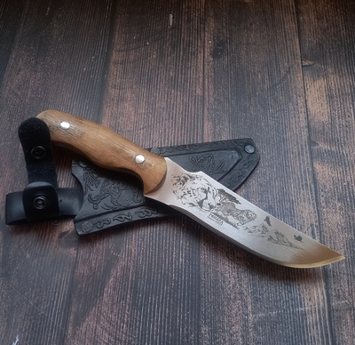 Кованый нож Гепард с ножнами, Кизляр