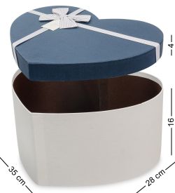 Packing Symphony WF-94-B Набор коробок из 3шт «Сердце» цв.молочн./син.