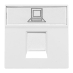 Розетка RJ45 кат, 5e, 2 модуля EKF
