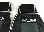 Чехлы Премиум стеганные кожа + аликанте вышивка SHACMAN X3000 SH01 Польша