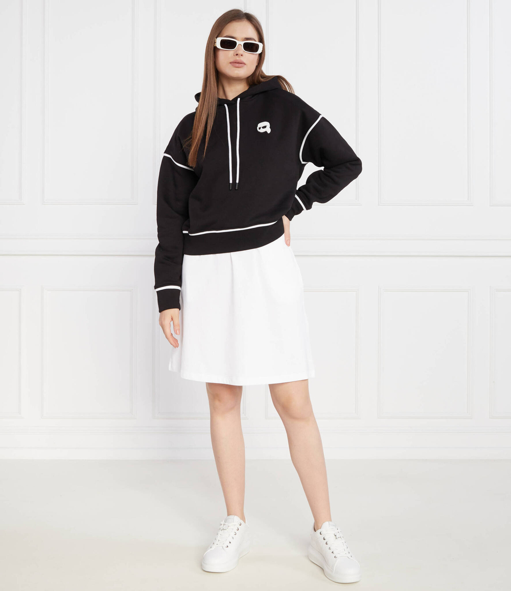Худи ikonik 2.0 hoodie Karl Lagerfeld - черный(235W1816)
