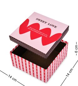 WG-15/1-A Коробка подарочная «Квадрат» цв.бордовый