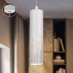 Светильник подвесной (подвес) ЭРА PL26 WH MR16 GU10 потолочный цилиндр белый | Подвесные светильники