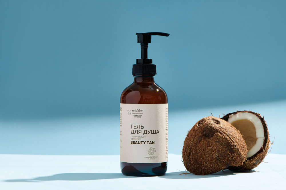 Гель для душа Beauty Tan 200 мл с тонирующим эффектом, Mi&Ko